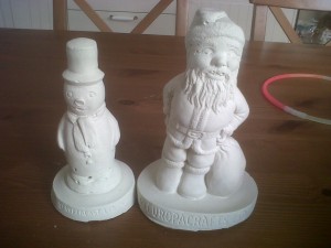 Snowman and Santa